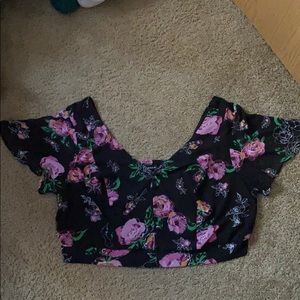 floral cropped top DO NOT BUY